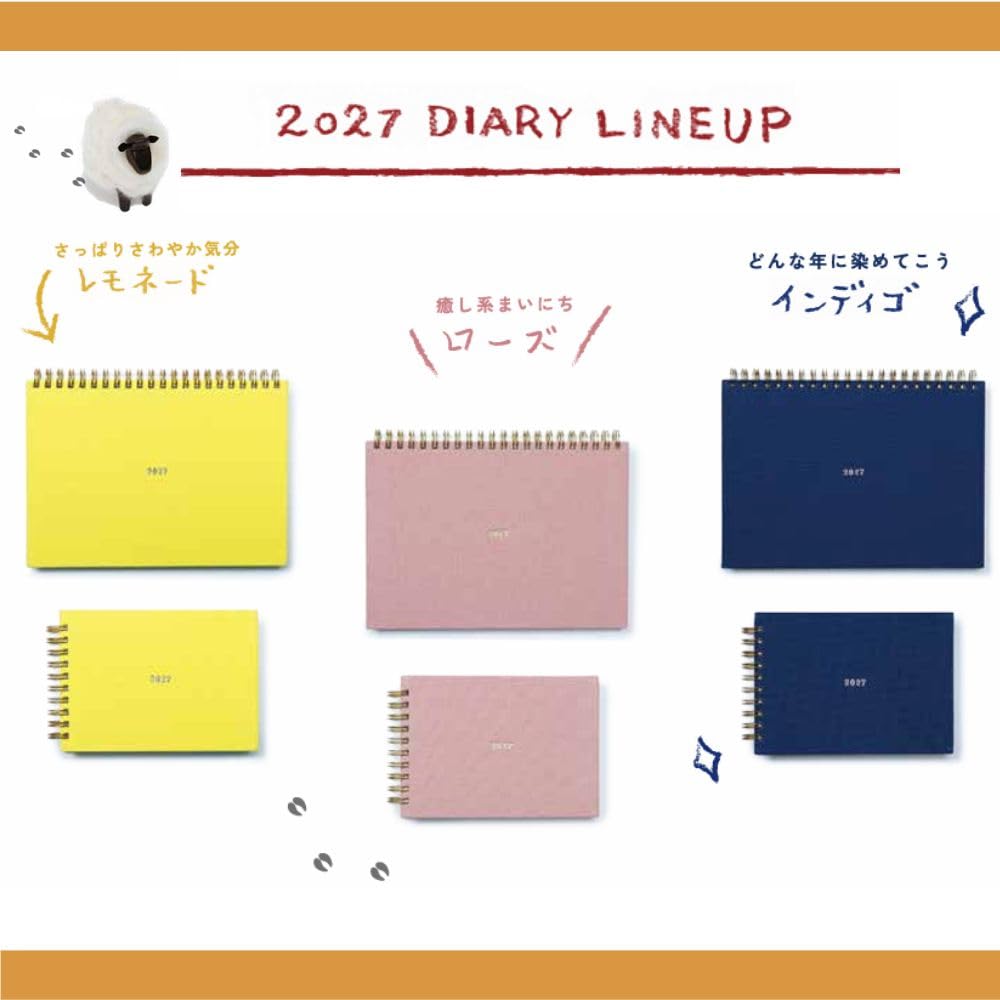 Amazon.co.jp: ラボクリップ 手帳 2027年 A5 マンスリー スケッチ 帆布